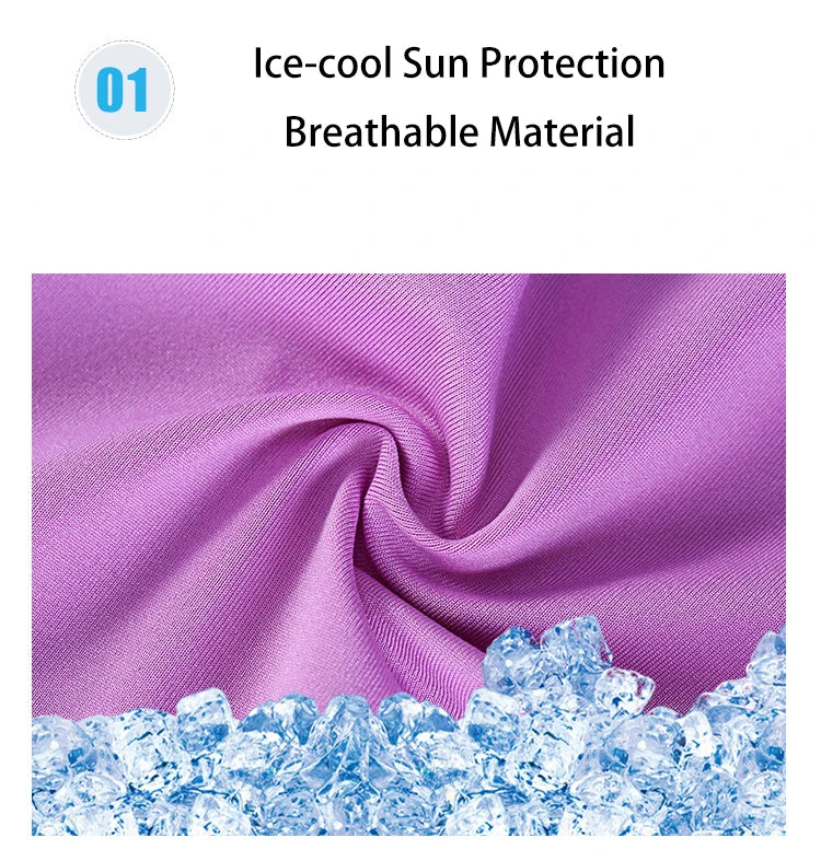 UV Protection Shrug Cooling Cycling Shawl Sun Cover Golf Stretch Breathable Casual Wear Summer Thumb Hole Driving Arm Sleeve