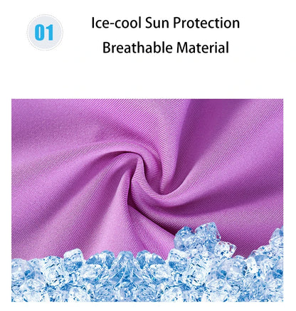 UV Protection Shrug Cooling Cycling Shawl Sun Cover Golf Stretch Breathable Casual Wear Summer Thumb Hole Driving Arm Sleeve