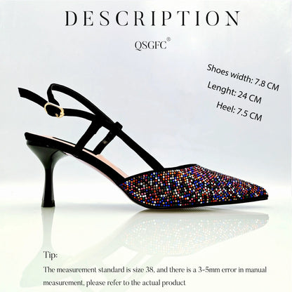 Nigerian Style Large Capacity Shoulder Bag African Ladies Wedding Party Shoes Or Commuter Shoes And Bag