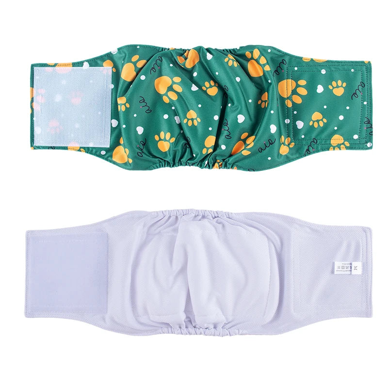 3pcs Reusable Belly Band for Male Dogs Washable Pet Dog Cloth Diapers Leakproof Physiological Pants Short Breathable Puppy Nappy
