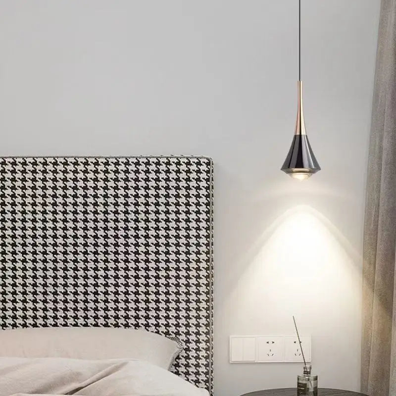 MARPOU Pendant Light 6W 3 Color Lights Adjustable Height LED Chandelier Modern Italian Design Simple Bedside Hanging Line Light