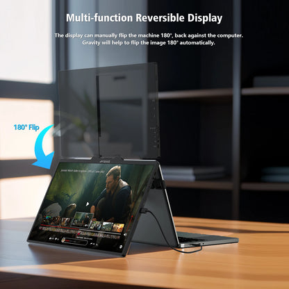 ZEUSLAP 16" Floatable Stacked Portable Monitor QHD 2560*1600P 400Nits 16:10 IPS Panel for Laptop Notebook Second Screen Display