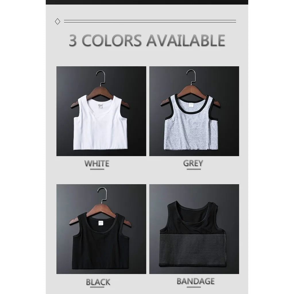 Bandaged chest clip vest, top breathable elastic chest clip vest, women's tight elastic vest