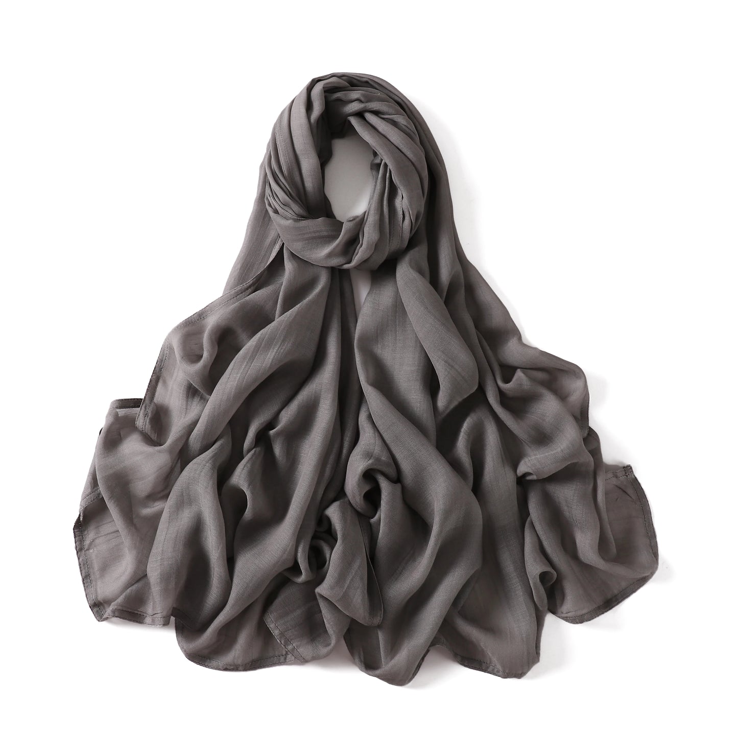 New Big Size Solid Rayon Modal Hijab Scarf Women Muslim Headscarf Wraps Shawl Femme Musulman Headband Islamic Turban 190*85cm