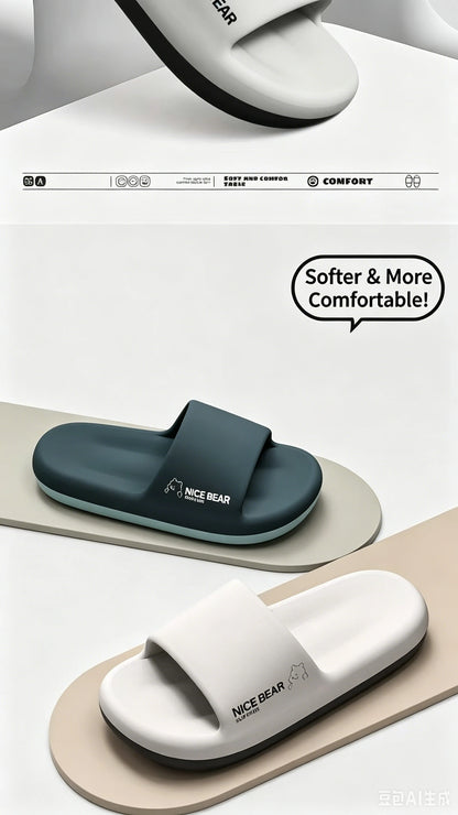Fashion Men's Summer Ligtweight EVA Indoor Home Sandals Slippers Shoes Men Slippers Outdoor Students Women Comfortable Slides