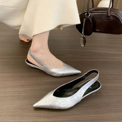 Leopard Women Heeled Sandals Sexy Pointed Toe Woman Shoes Elegant Summer 2026 Fashion Slides Luxury Brands New Mujer Sandalias