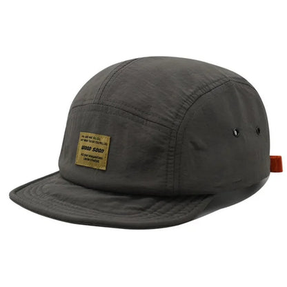 Japanese-style short-brim baseball cap for spring and summer, quick-dry, sun-protective, unisex street soft-brim sun hat