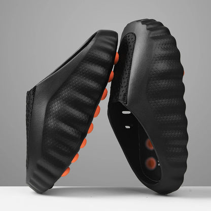 Men Slippers Thick Sole Slides Breathable EVA Slippers Shock Absorb Non Slip Woman Bathroom Beach Sandals Casual Footwear Unisex