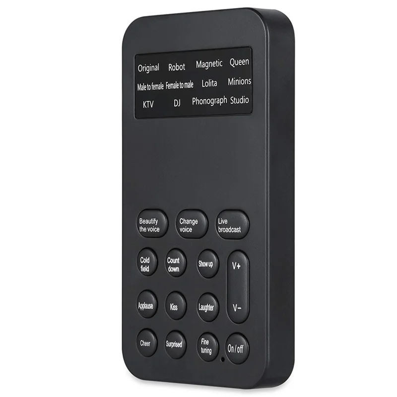 ABUO-Voice Changer Handheld Microphone Voice Changer With Sound Multifunctional Effects Machine For Phone/PS4 (S9)