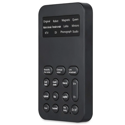ABUO-Voice Changer Handheld Microphone Voice Changer With Sound Multifunctional Effects Machine For Phone/PS4 (S9)