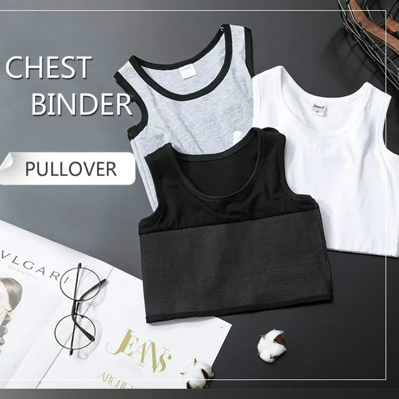 Bandaged chest clip vest, top breathable elastic chest clip vest, women's tight elastic vest