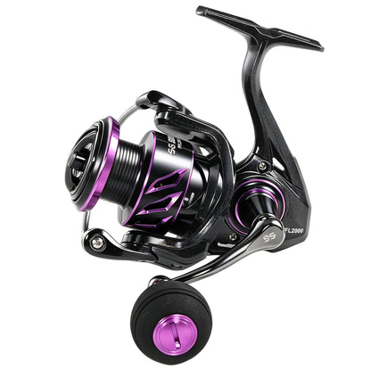 Sougayilang Spinning Reel 1000-4000 Serie 9+1BB 5.2:1 Gear Ratio CNC Aluminum Spool Waterproof Saltwater Freshwater Fishing Reel