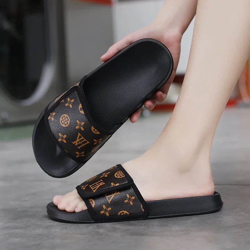 Summer Men Slippers Luxury Sport Slides Outdoor Street Clogs Quick Dry Beach Sandals Male Indoor Home Shoes Loafers Flip Flops