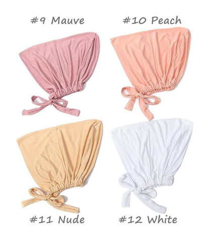 New Soft Modal Muslim Turban Hat Inner Hijab Caps Islamic Underscarf Bonnet India Hats Female Headwrap Turbante Mujer