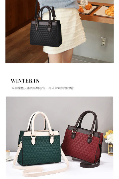 Elegant Women Shoulder Bag PU Leather Ladies Messenger Bag Fashion Single Totes Bag Korean Luxury Lady Handbags Bolsa Feminina
