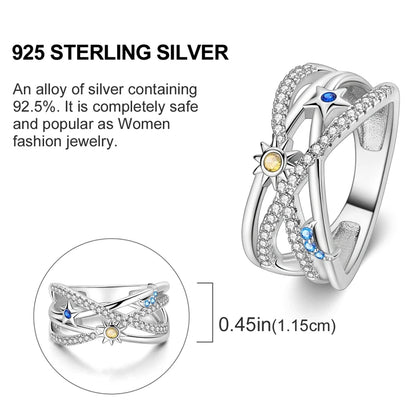 2026 New 925 Sterling Silver Rings Zircon Sparkling CZ Rings Rings For Women Original Wedding Fine Jewelry Accessories Gifts