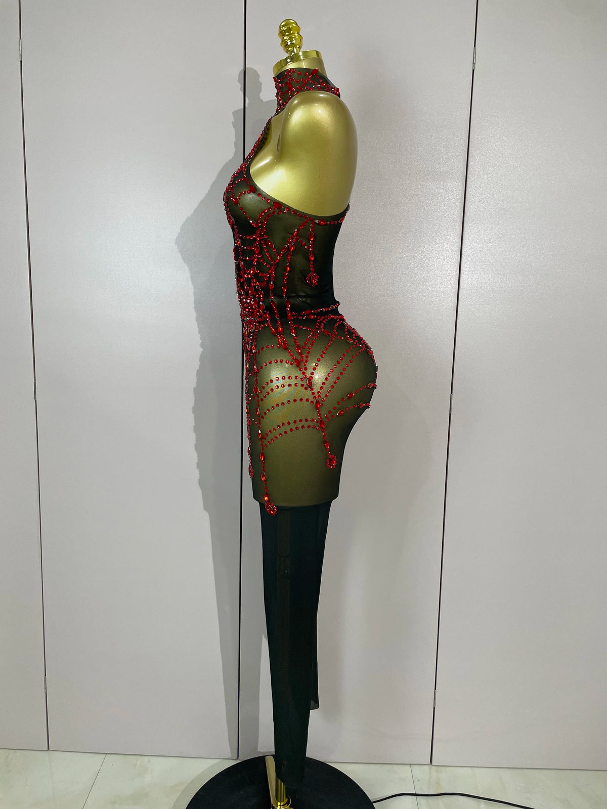 New Women Sparkly Diamonds Sexy Mesh Jumpsuit Nightclub Bar Party Show Gogo Dancer Festival Clothing Drag Queen Stage Costume