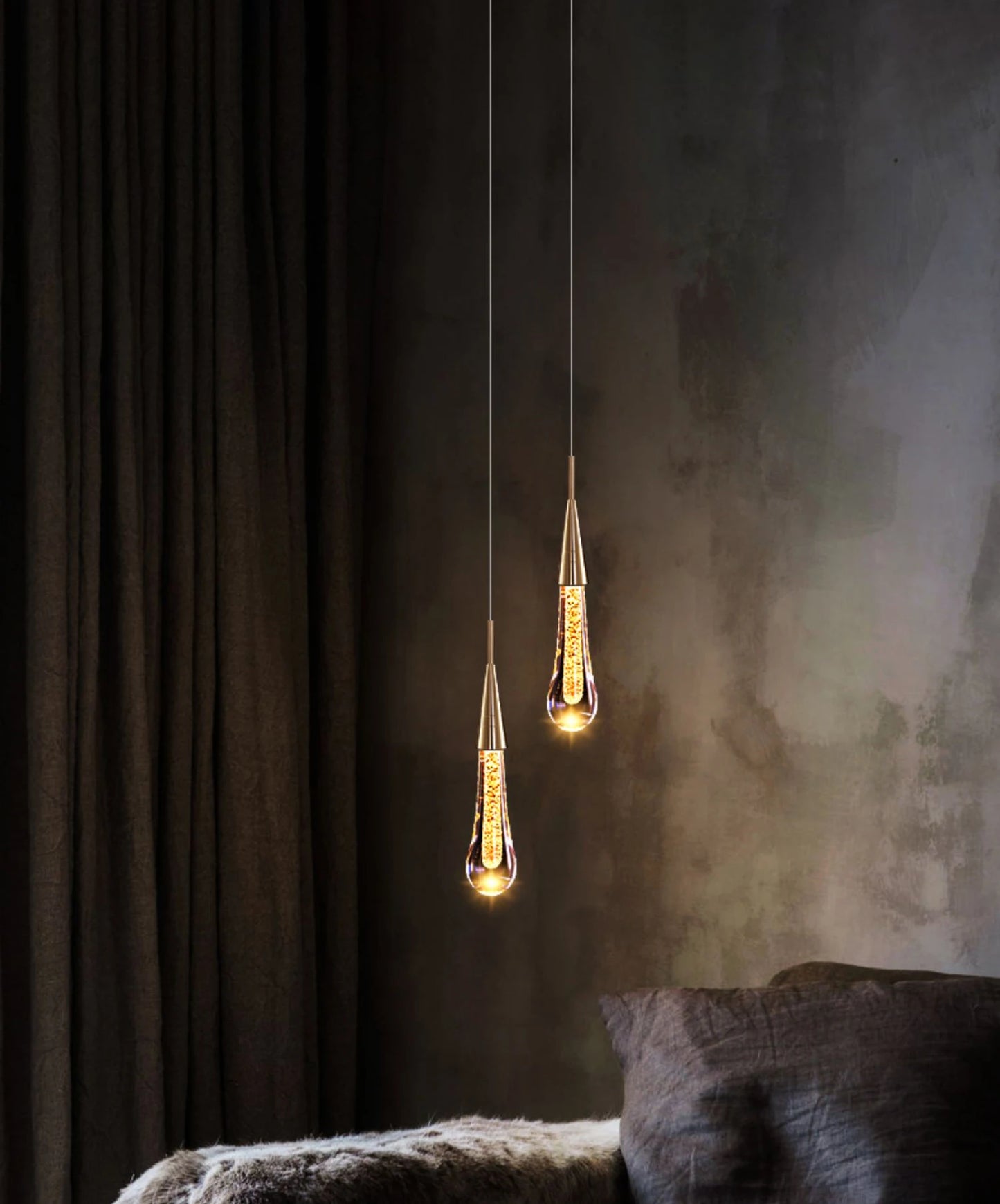 Crystal LED Pendant Lights Interior Lighting For Home Dining Table Hanging Lamp Bedside Living Room Decoration Pendant Light