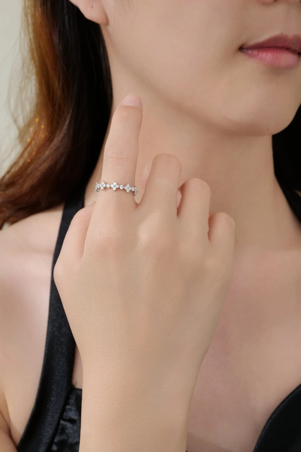 Custom Lab Grown Diamond VVS Clarity 9K 14K Gold 0.5cttw D Color Anniversary Engagement Promise Wedding Ring for Women