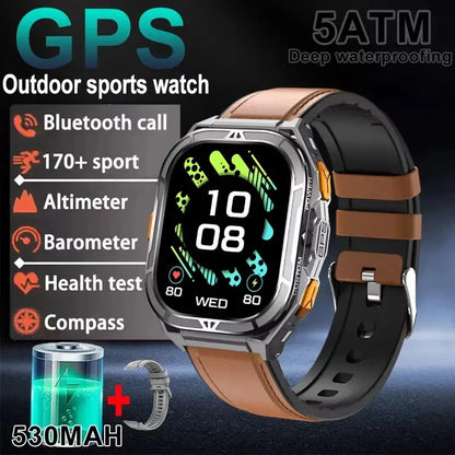 Luxury AMOLED Smartwatch Real GPS 5ATM Waterproof Smart Watch Electronic Clock Sports Wrist Digital Watches for Man Android 2026