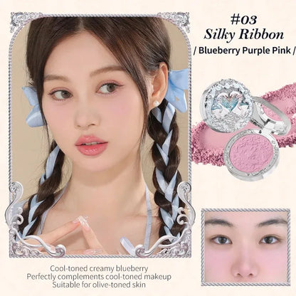 Flowerknows All In One Mackup Set Gift Box Flower Knows Glitter Eye Shadow Palette Blusher Long Lasting Gloss Lipstick With Bag