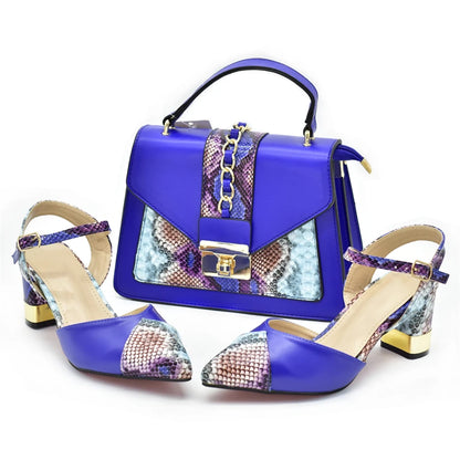 2025 Italian Shoe and Bag Set for Party In Women Luxury Shoes Women Designers Nigerian Women Party Pumps High Heels Sexy Ladies