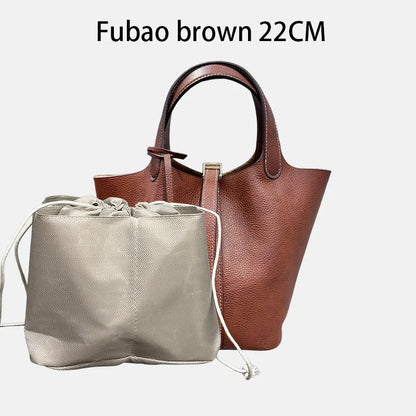 Women Bags Handbags Bucket Bag 18/22 Big Small Fashion Tote Bag Genuine Leather Luxury Quality Designers Lady Hand Bags
