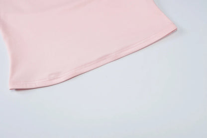 Dulzura Halter Swinging Collar Sleeveless Backless Bodycon Tank Top Solid Sexy Casual Y2K Tops Party Club Street Summer Clothes