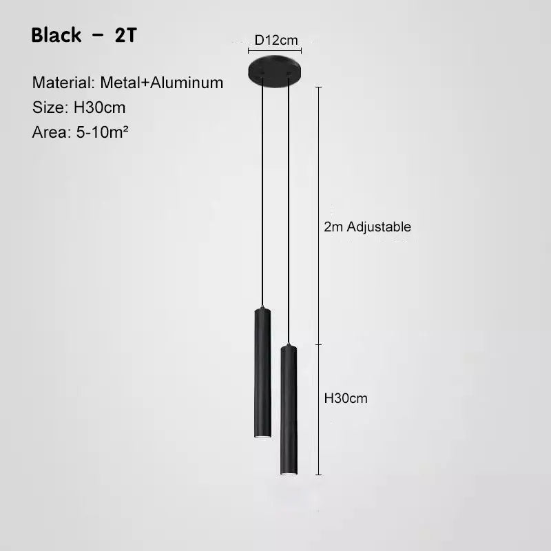 Nordic LED Cord Pendant Lighting for Kitchen Bedside Adjustable Line Suspended Hanging Lamps Chandelier Lights for Restaurant