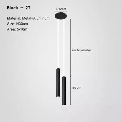 Nordic LED Cord Pendant Lighting for Kitchen Bedside Adjustable Line Suspended Hanging Lamps Chandelier Lights for Restaurant