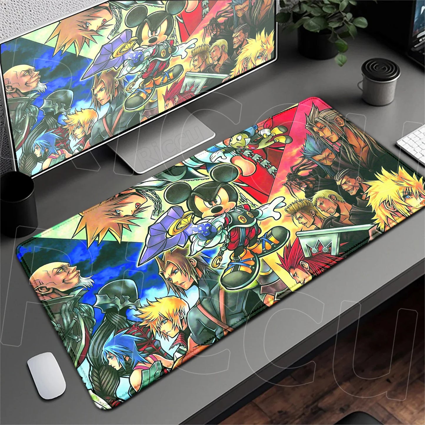 Anime Mousepad Hot Gaming K-kingdom H-hearts Non-Slip Laptop Long Deskmat Xxl Office Extended Mouse Mat Gamer Speed Keyboard Pad