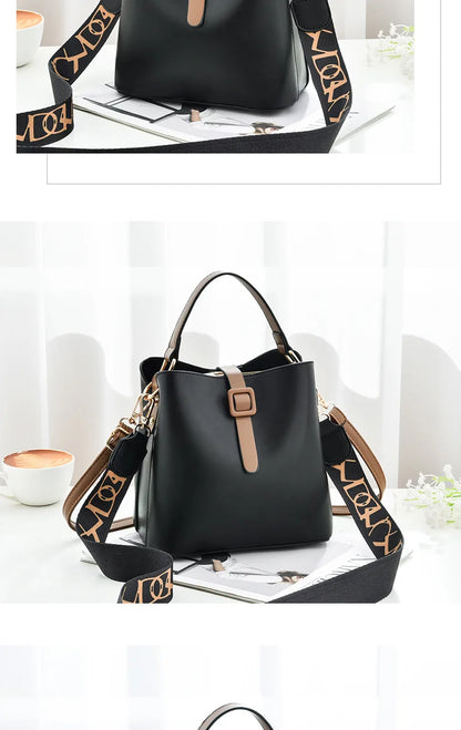 Fashionable Wide Shoulder Strap Women Handbag Classic Retro Small Square Bag Luxury Brand Designer Single Shoulder Crossbody Bag