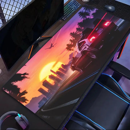 Come Back To The Future Mouse Pad Tablet Laptop xl desktop mouse mat cute HD printing Gaming keyboard pad Player 90x40 cm