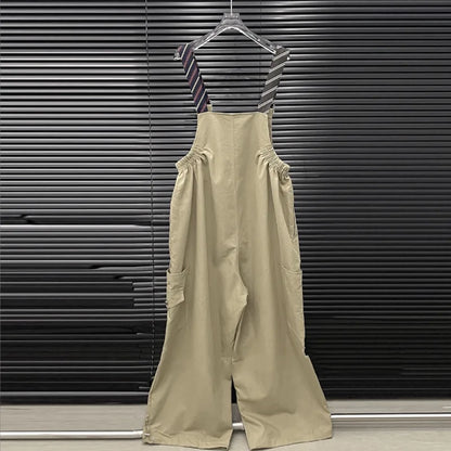 KUCLUT 2025 Autumn Fashion Tie Decorated Jumpsuits For Women Loose Style Design Wide-Leg Jumpsuit Female Trendy 1A731
