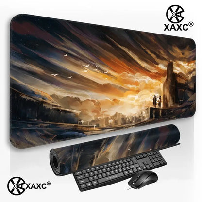 D-Disco E-Elysium Mouse Pad Large Gaming Mouse Pad Print Waterproof XXL Desk Mat For PC Laptop Non-Slip Desk Mat Carpet HYBXXC