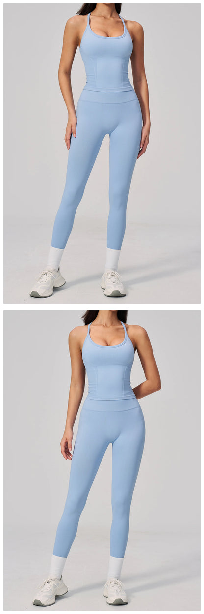 Fitness Suit 2PCS Women's Tracksuit Yoga Set Sports Outfits Gym Clothes Running Push Up Sportswear Female Workout Yoga Clothes