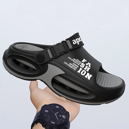 Men Fashion Sport Slippers Indoor Outdoor Sandals Beach Flip Flop Thick Sole Male Slides Summer Non-Slip Men Shower Slippers
