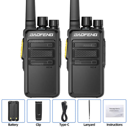 Baofeng BF-V12D GMSK Digital Walkie Talkie UHF Encrypted Call Noice Reduction HD Radio Wireless Copy Frequency Two Way Ham Radio