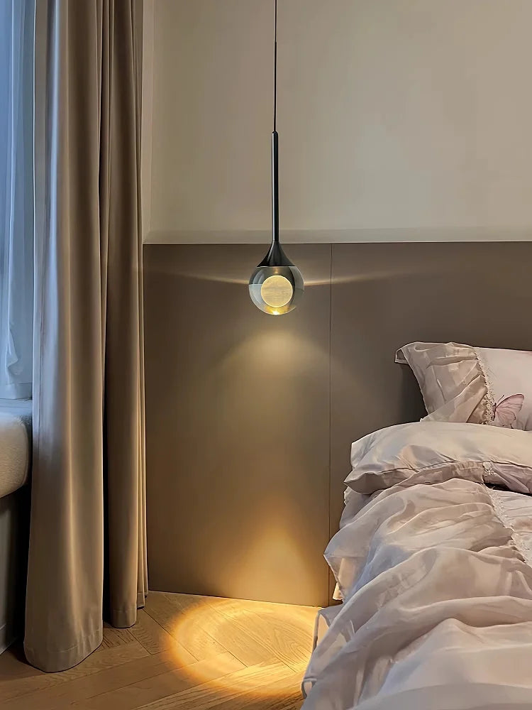 Modern Crystal Pendant Lights Indoor Ceiling Lamp Bedroom Living Room Bar Counter Ceiling Chandelier Lights Home Decor