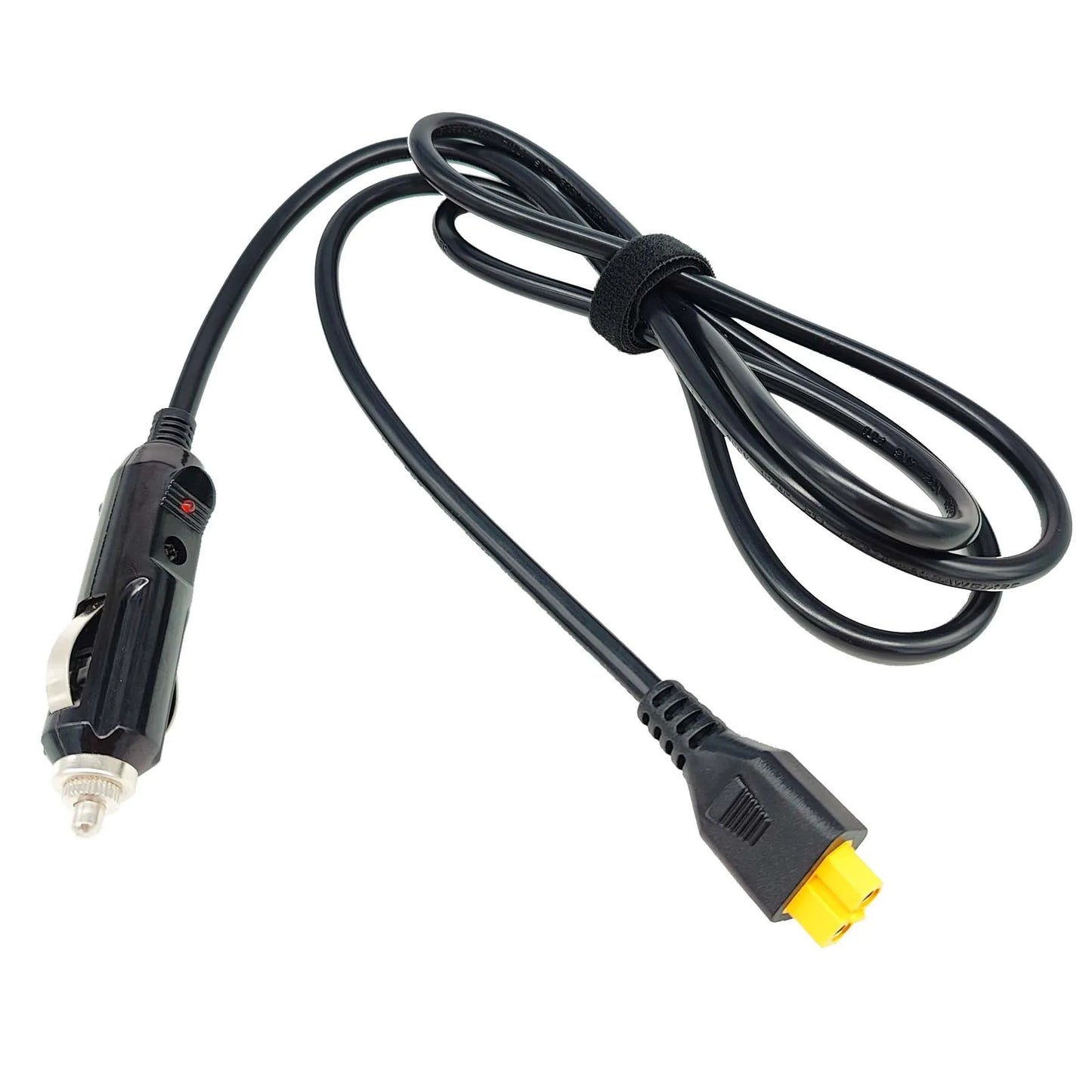 XT60 Cigarette Lighter Car Charger Power Supply 12V 24V Cable for Powerstation Ecoflow Delta River Bluetti EB55 and More -150cm
