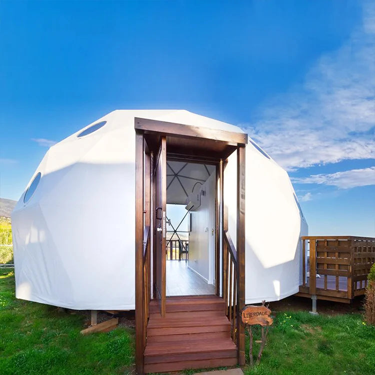 Geodesic Glass Dome Houseluxury Hotel Qlamping Tent Yurt Ball Tent Domes 9 M2