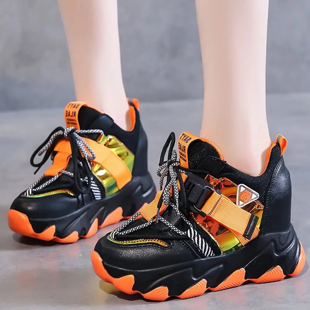 Maogu Mixed Color Shoes Sports Wedge White Sandals Women High Heel Beach Casual Shoe Leisure Lady Platform Chunky Sandals