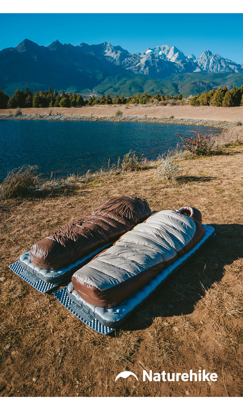 Naturehike Snowbird Sleeping Bag Duck Down 650FP Mummy Sleeping Bag for Adults Cold Weather for Outdoor Hiking Travel Ultralight