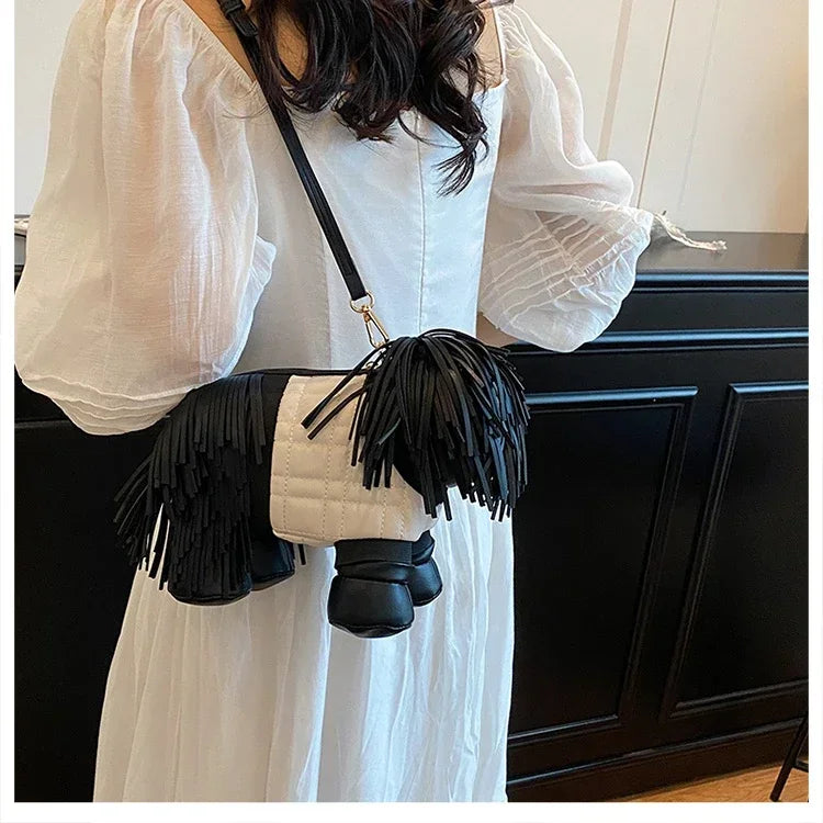 Unique Designer Purse and Handbags for Women Leather Shoulder Bag High Quality 3D Dog Shape Wedding Evening Clutch Bag Party Bag