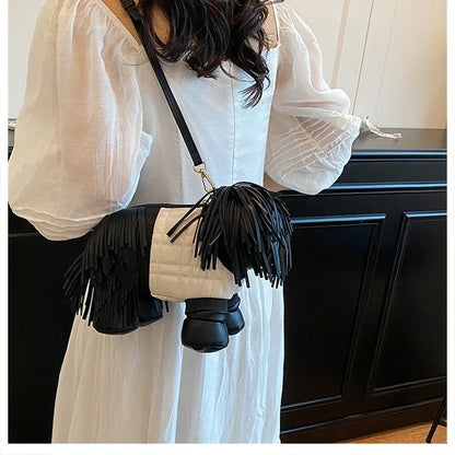 Unique Designer Purse and Handbags for Women Leather Shoulder Bag High Quality 3D Dog Shape Wedding Evening Clutch Bag Party Bag
