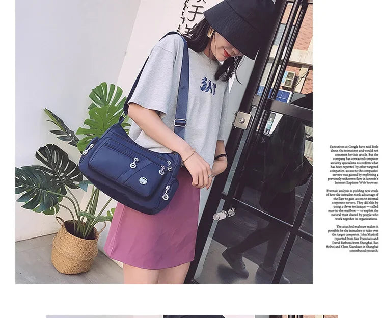 Fashion Casual Crossbody Shoulder Bag Women Bag Nylon Waterproof Messenger Bags For Lady Handbags High Quality Multifunctional