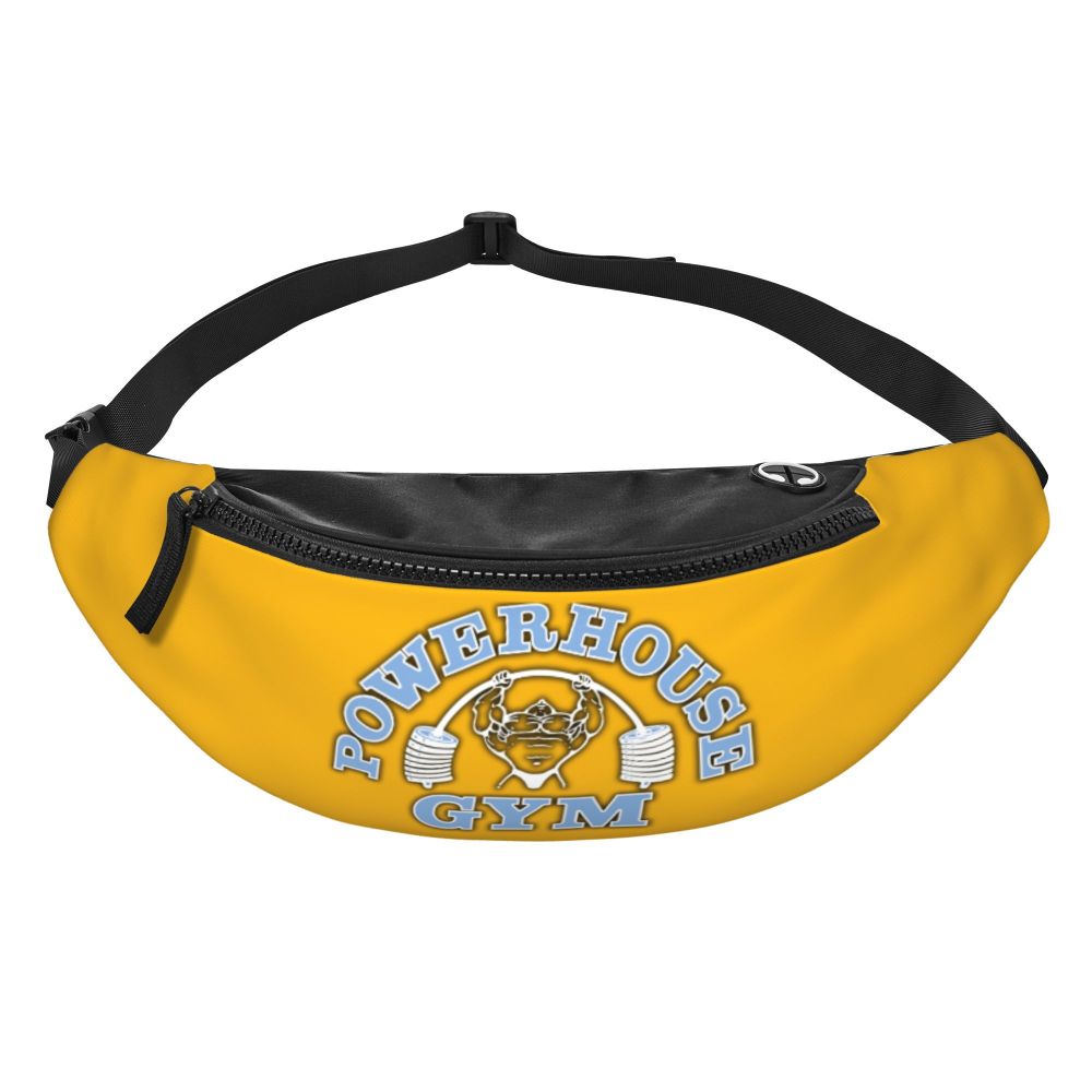 Powerhouse Gym Fanny Bag Custom Bodybuilders Fitness Crossbody Waist Pack Men Women Cycling Camping Phone Money Pouch