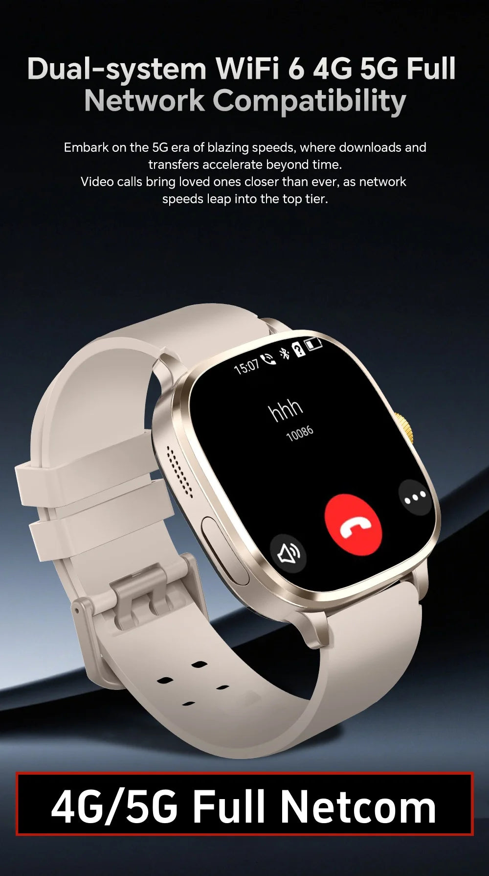 Global Version Smartwatch 2.4 inch Amoled Screen insert Sim Card GPS WIFI 190° Rotating Camera Game Android 13.0 Smart Watch