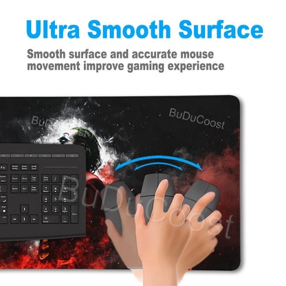 J-Jokers Popular Movies Mousepad HD Printing Computer Gamers Locking Edge Non-slip Mouse Pad XXL Non-Slip Keyboard PC Desk Pad