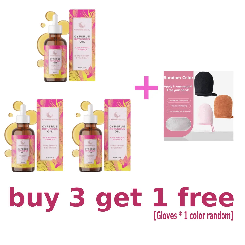 Caramela Beauty Oil for Hair Removal Soft Smooth Skin Care Deep Hydration Anti Hair Growth Inhibition After Shave Oil